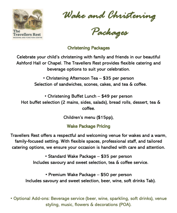 Wake or Christenings